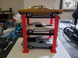 1:18 Scale 4 Post 3 Model Car Lift for Garage Diorama or Show Case 1:18th - Picture 1 of 7