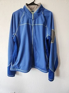 Cabelas Jacket Mens XL Blue Soft shell Full Zip  sz 21 Chest - Picture 1 of 12
