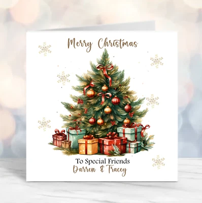 FORGETMEKNOT CARDS personalised Christmas card Friends Couple Son Daughter Niece Nephew
