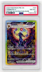 2025 Pokemon Prismatic Evolutions Umbreon #161 Special Illustration Rare PSA 8.5 - Picture 1 of 2