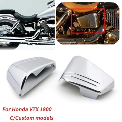 Left & Right Chrome Fairing Battery Side Cover ABS For Honda VTX1800C C/Custom Foto 1 de 4