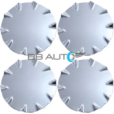 SET OF 4 NEW AFTERMARKET CHROME WHEEL CENTER CAPS FOR 2003-2006 CHEVROLET SSR - Image 1 of 4