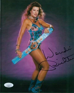 Wendi Richter WWF WWE Wrestler Signed 8x10 Glossy Photo JSA Authenticated - Picture 1 of 2