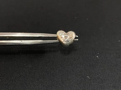 Pandora Domed Golden Heart Charm | 799415C00 | Used | 585 / 925 | Retired - Image 1 of 4