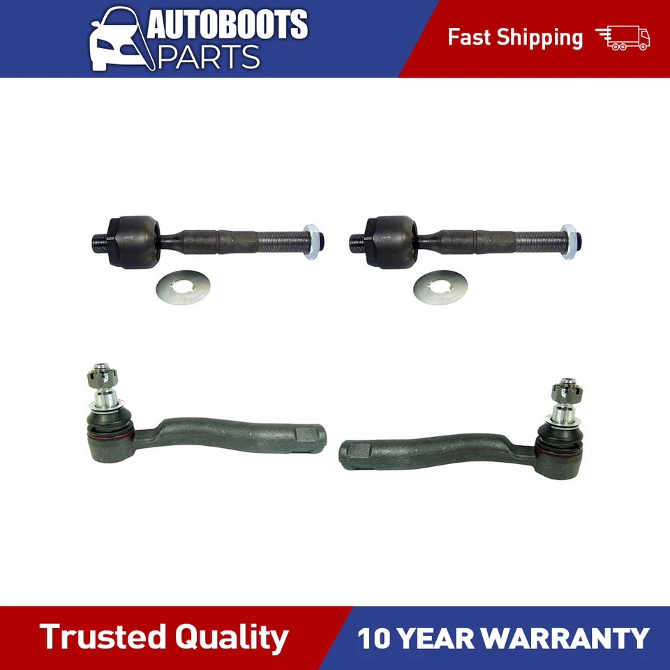 Extremo de barra de amarre de dirección interior exterior Delphi 4 piezas para Toyota Land Cruiser 1998-2003 Foto 1 de 1