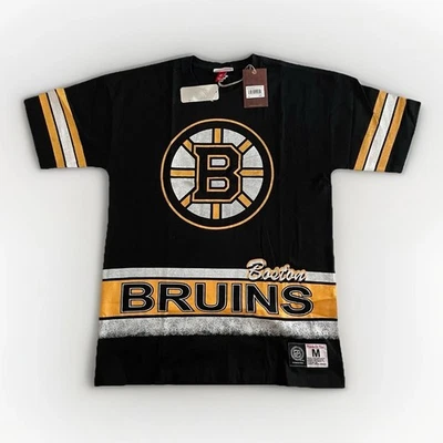 Camisa para Hombres Mitchell & Ness Boston Bruins NHL Moda Grande Básica Logo Foto 1 de 4