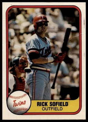 1981 Fleer #563 Rick Sofield - Image 1 of 2