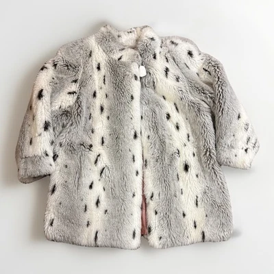 Vintage Jordache Faux Fur Coat Retro Mob Wife Lined Jacket Animal Womens 10 12 - Image 1 of 4