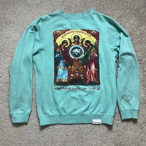 Diamond Supply Co Archangels Men’s Small Crewneck Sweatshirt Mint Green - Picture 1 of 6