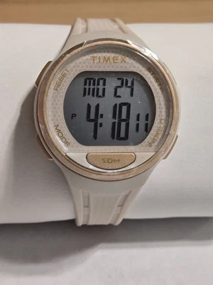 Timex TW5M42300 Rose Gold Rubber Ladies Watch WR50m 40mm NOB - image 1 of 4
