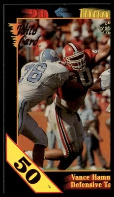 1991 Wild Card Draft #44 Vance Hammond 50 Stripe - Image 1 of 2