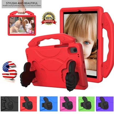 Kids Shockproof Case for iPad A16 11th/10th/9th/8th/7th/6 Gen Handle Stand Cover - Image 1 of 4