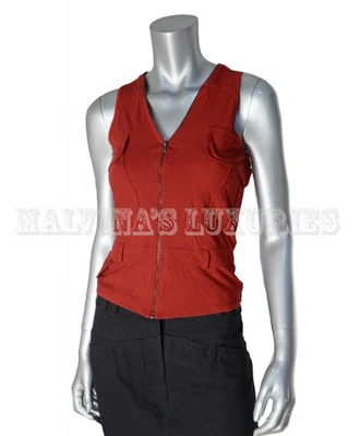 YVES SAINT LAURENT RIVE GAUCHE TOP TANQUE SEM MANGAS COM ZÍPER tamanho P/Pequeno - Imagem 1 de 4