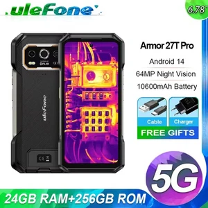 Ulefone Armor 27T Pro 5G telefono robusto 24 GB + 256 GB 10600 mAh 50 MP + 64MP fotocamera notturna - Foto 1 di 28