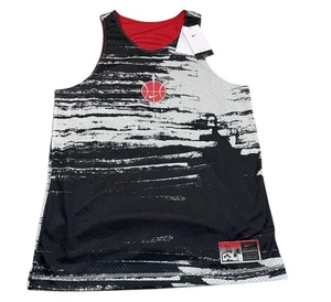 Nike Dri-Fit Men 2XLarge Mesh Reversible Basketball Jersey Black /Red DV9606-010 - Picture 1 of 6
