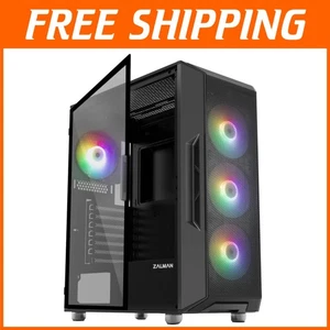 High Airflow i3 NEO RGB Mid Tower PC Case - Mesh Front & Magnetic Dust Filter - Picture 1 of 11