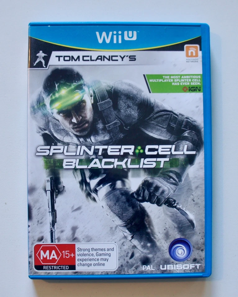 Tom Clancy's Splinter Cell Blacklist Inc Manual Wii U Like New Mint Disc AU - Image 1 of 3