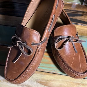 Cole Haan Gunnison Hombres Cuero Marrón Mocasines de Conducción Mocasines Zapatos Talla 7M - Imagen 1 de 9