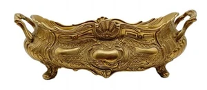 Französische Messing Oval Jardinière Übertopf Topfgriffe mit Einsatz Vintage - Bild 1 von 10