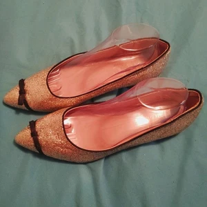 Ballerine donna Nanette Lepore Dina glitter a punta taglia 9,5 ottime condizioni - Foto 1 di 10