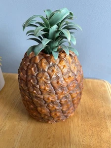 Vintage Pineapple Ice Bucket with Glass Insert - MCM Tiki Bar - Picture 1 of 6