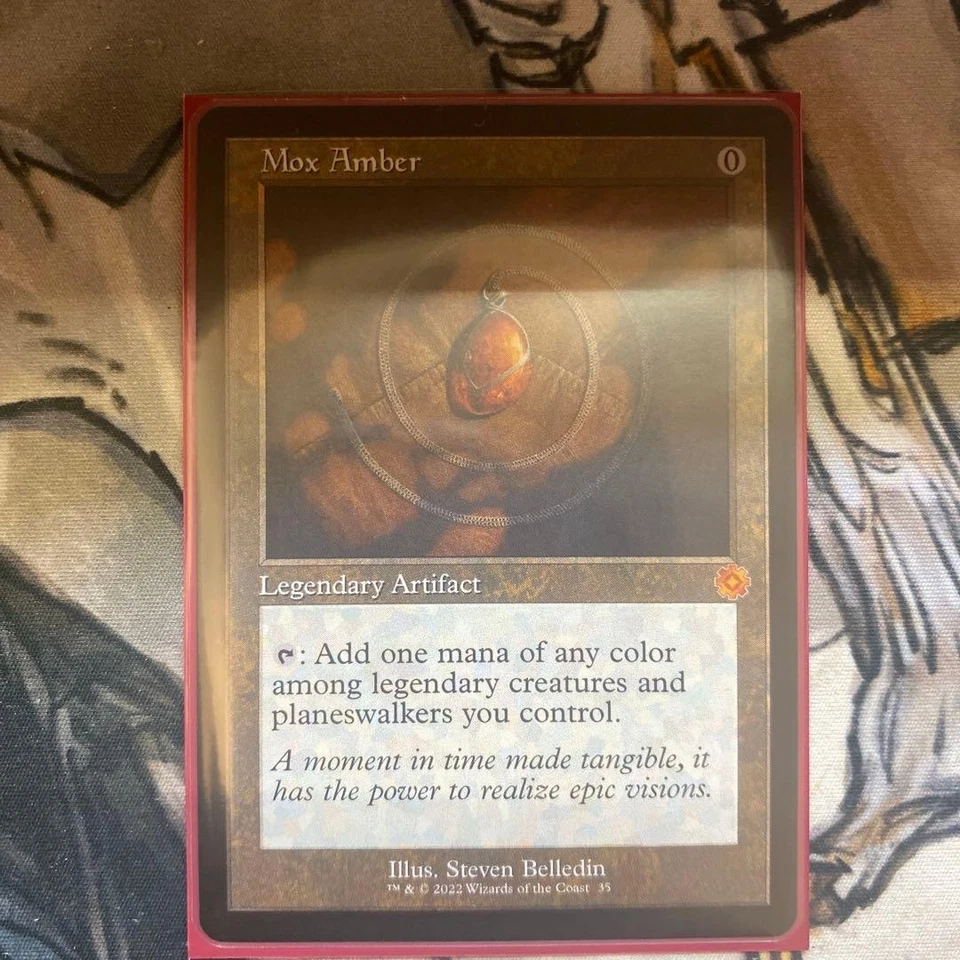 Mox Amber Old Frame English Card Play Use Rare Collectible - Image 1 of 1