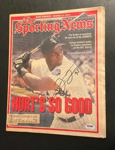 Frank Thomas Auto Firmato The Sporting News 1993 Chicago White Sox PSA - Foto 1 di 3