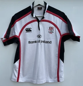 Vintage Ulster Heim Rugby Shirt Canterbury weiß Jungen 10 Jahre Medium M - Bild 1 von 7