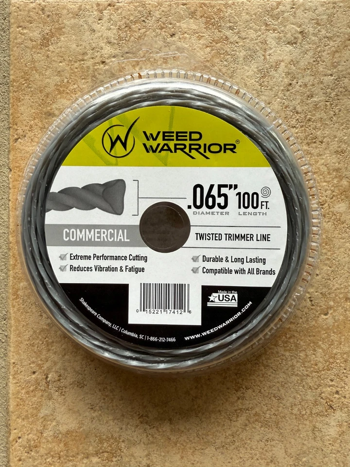 Weed Warrior .065 in. x 100 ft Twisted Trimmer Line – Commercial Grade for Strin - Image 1 of 2