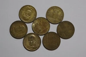 🧭 🇧🇷 BRASIL 500 REIS FEIJO - LOTE DE 7 MONEDAS ALGUNAS ALTA CALIDAD B53 BX6-31-633 - Imagen 1 de 2