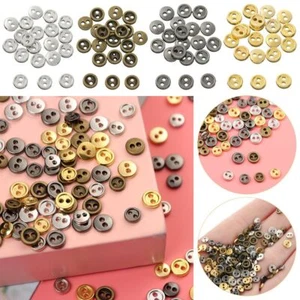 Mini Metal Buttons DIY Doll Clothes Dolls Strap Buckles Clothing Sewing Craft - Picture 1 of 16