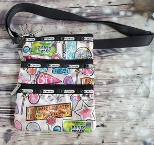 Lesportsac Umhängetasche Tickets, Jahrmarkt, Karneval, Rodeo, 3 Reißverschlussabschnitte - Bild 1 von 5