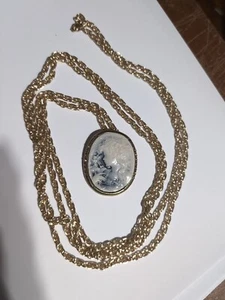 2Nt Cameo Wrap Around Necklace 73" Length - Picture 1 of 4