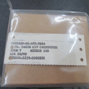 Carter YF carburetor kit 134F engine Willys Kaiser jeep NOS 1978 dated - Picture 1 of 5