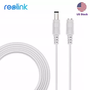 Withe 14.7ft 4.5M Power Extension Cable Cord for Reolink Security IP Camera - Picture 1 of 1