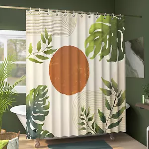 Boho Shower Curtains for Bathroom Decor - Farmhouse Bath Curtain Set for Mid Cen - Picture 1 of 6