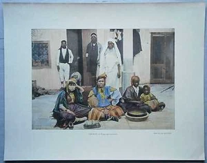 aprox. 1895 Fotocromo Francés HABITANTES DE SOUSSE, TUNECINA (#476) - Imagen 1 de 1