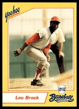 1993 Yoo-Hoo Baseball Legends   Lou Brock   St. Louis Cardinals