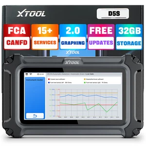 XTOOL D5S Auto Diagnostic Scanner Tool Car Code Reader AutoAuth CANFD 15+Resets - Picture 1 of 13