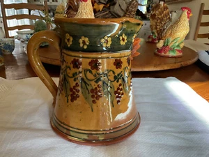 Sud and Co.FF Griffi Cassis Corsica 7.5"Terracotta Pitcher.EUC. - Picture 1 of 7