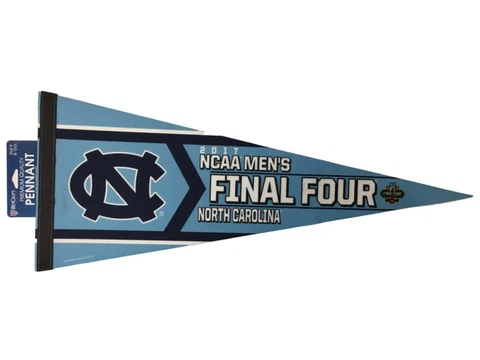 North Carolina Tar Heels 2017 Final Four Basketball Premium Felt Pennant Cover