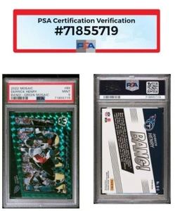 DERRICK HENRY BANG! 2022 Mosaik GRÜNES MOSAIK PRIZM B9 PSA NEUWERTIG 9 SELTEN - Bild 1 von 5