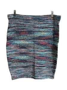 : Forever 21 Plus Pencil Skirt Women’s Size 3X Multicolor Striped - Picture 1 of 4
