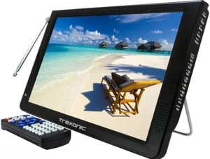 Trexonic 12” Portable LED Widescreen TV D12 Lightweight w Remote HDMI SD USB AV - Picture 1 of 8