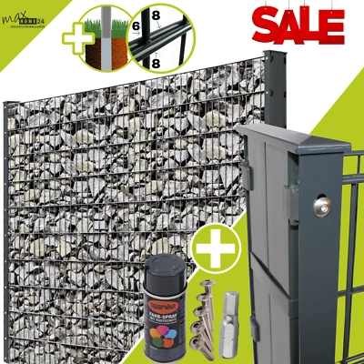 Gabione 868 Doppelstabmattenzaun Steingabione gabionenzaun Steinwand Gabione NEU - Bild 1 von 4