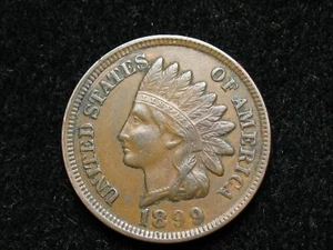 OLD COIN SALE!! XF 1899 INDIAN HEAD CENT PENNY w/ DIAMONDS & FULL LIBERTY #181G - Picture 1 of 2