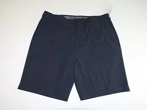 Ben Hogan Men's Golf Shorts Size 44 NWT Dark Gray Check UPF 50 Stretch Waistband - Picture 1 of 6
