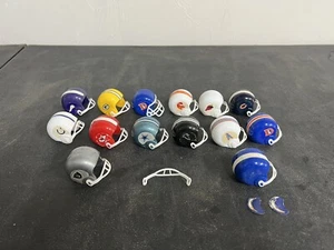 Vintage NFL Gumball Machine Mini Football Helmets Lot of 14 - Picture 1 of 11