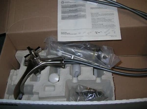 Delta #857-SS-DST Dorval 2 Handle Single Hole Lav Faucet/Stainless     *NOS* - Picture 1 of 13