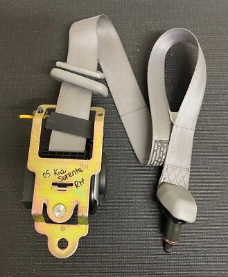 Cinturón de seguridad delantero derecho Kia Sorento 2003 2004 2005 2006 gris OEM Foto 1 de 4